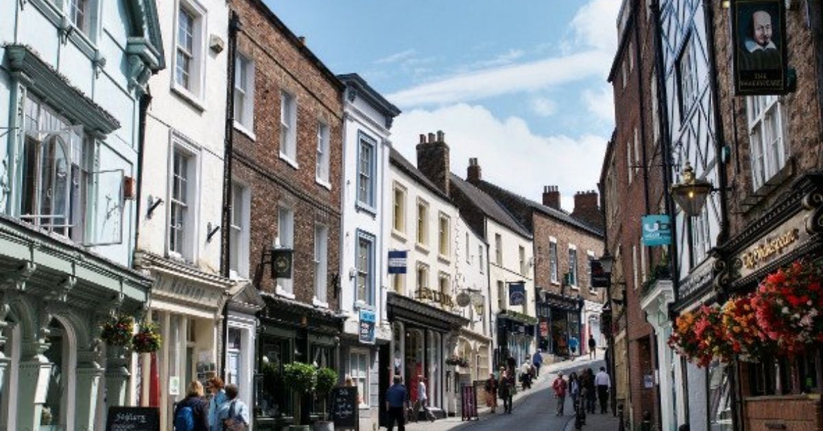 Street view of the Durham city