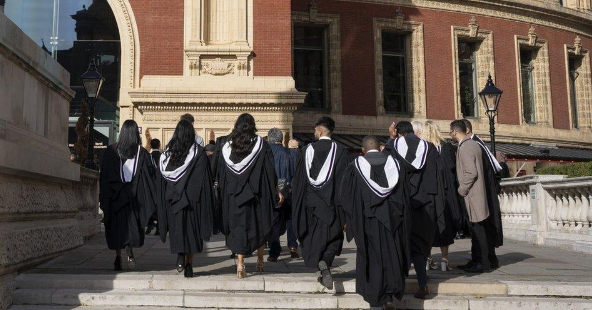 Students with the academic dress